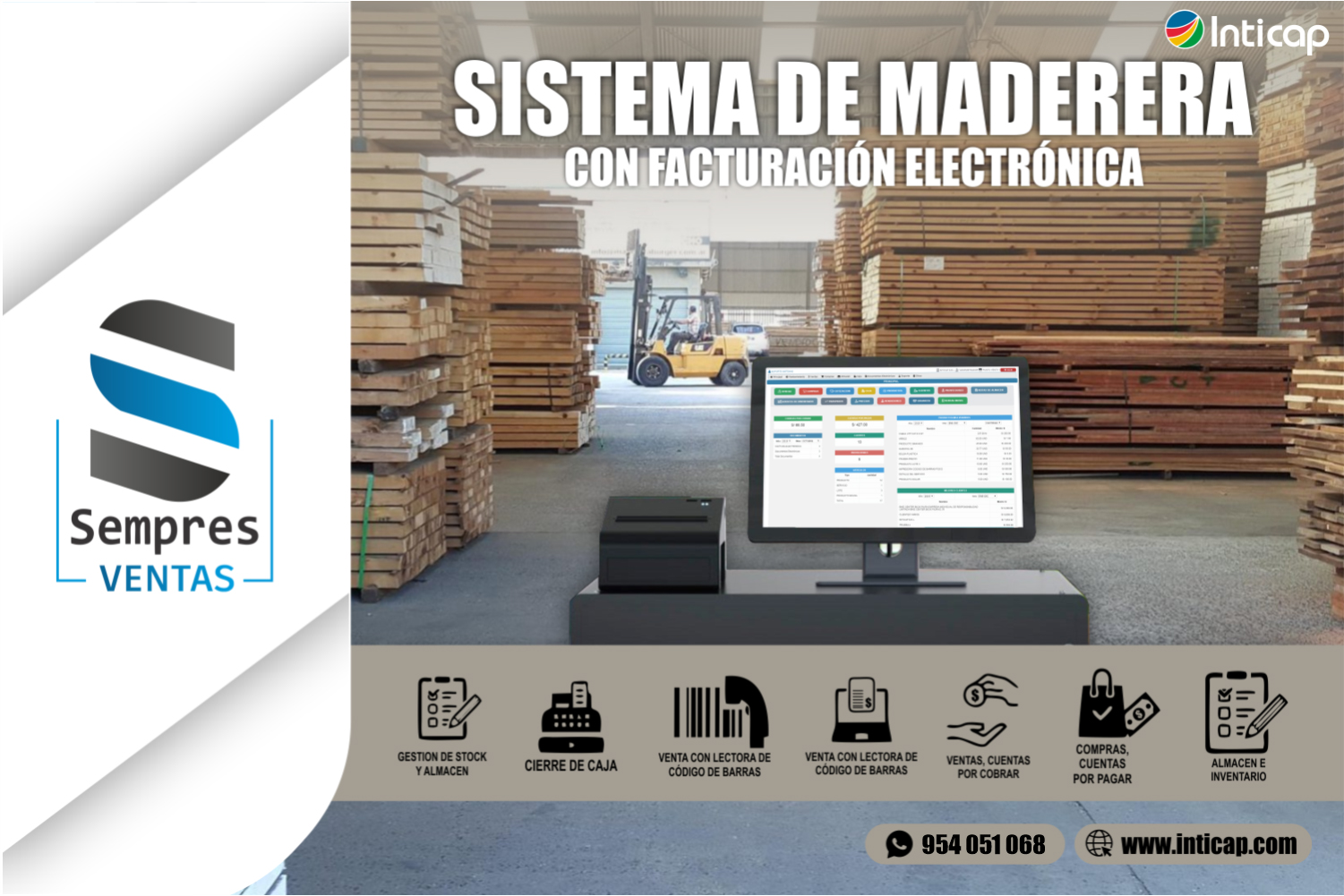 Inticap Sistema De Maderera Cubicación Con Facturación Electrónica 8697